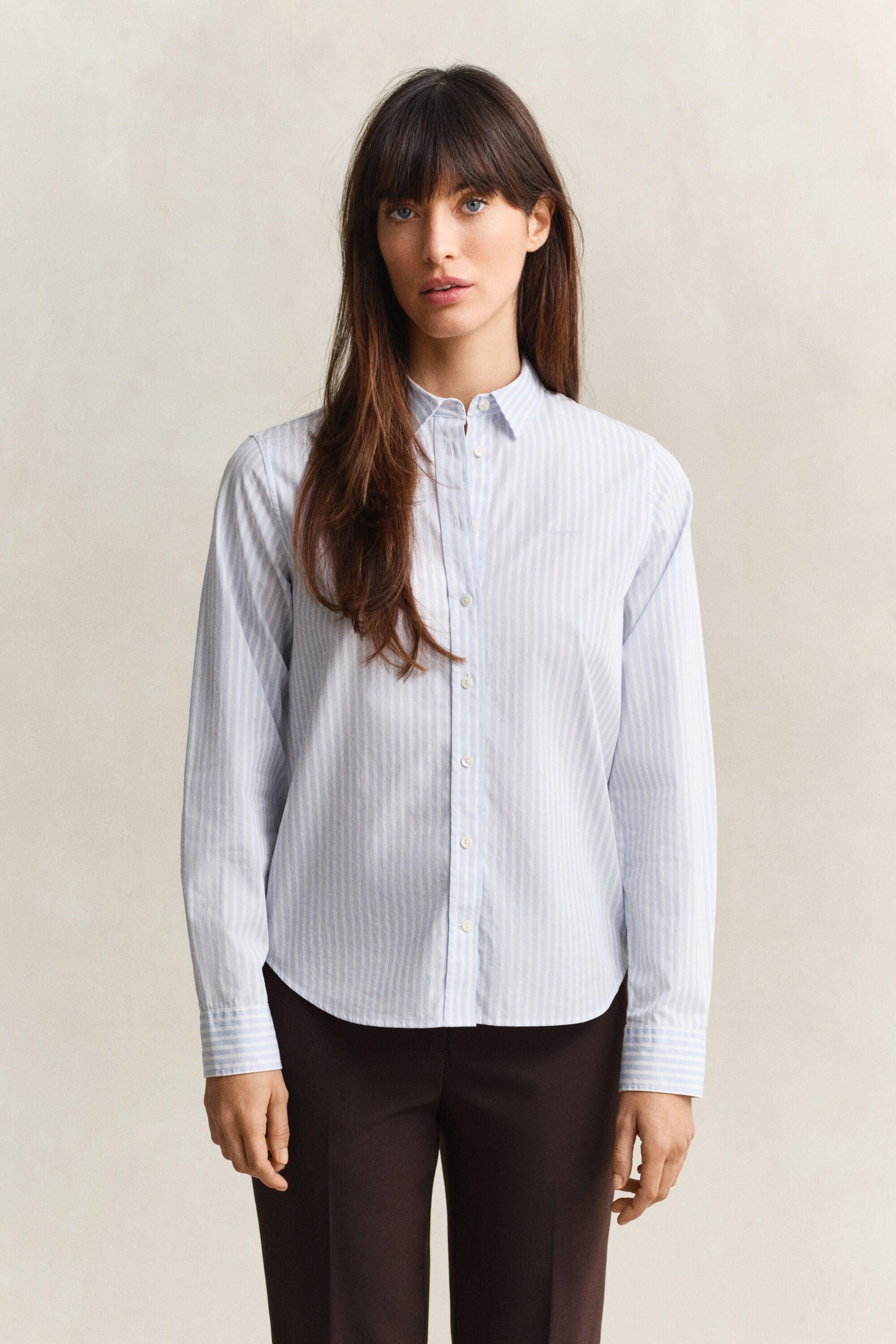 Classic Regular Striped Poplin Shirt