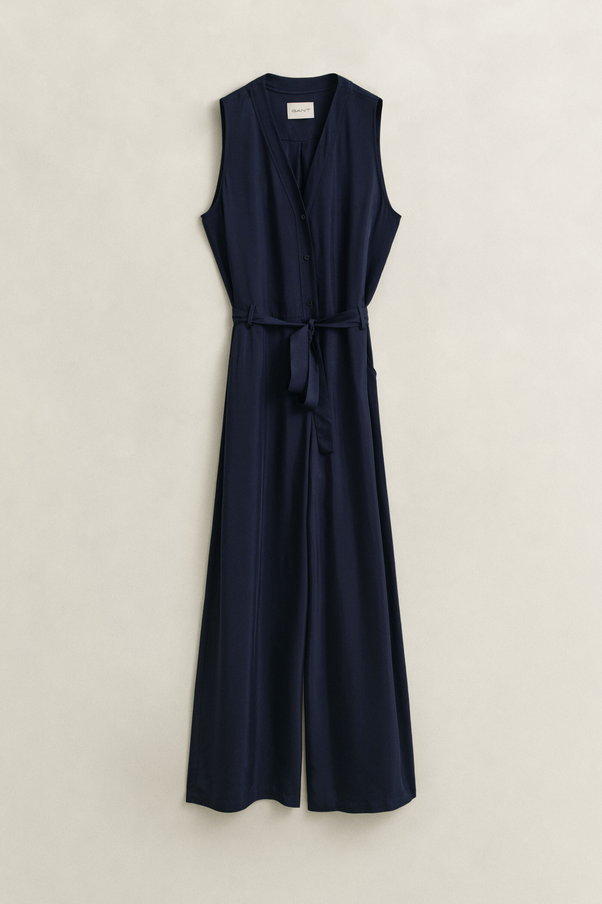 Twill Belted Jumpsuit