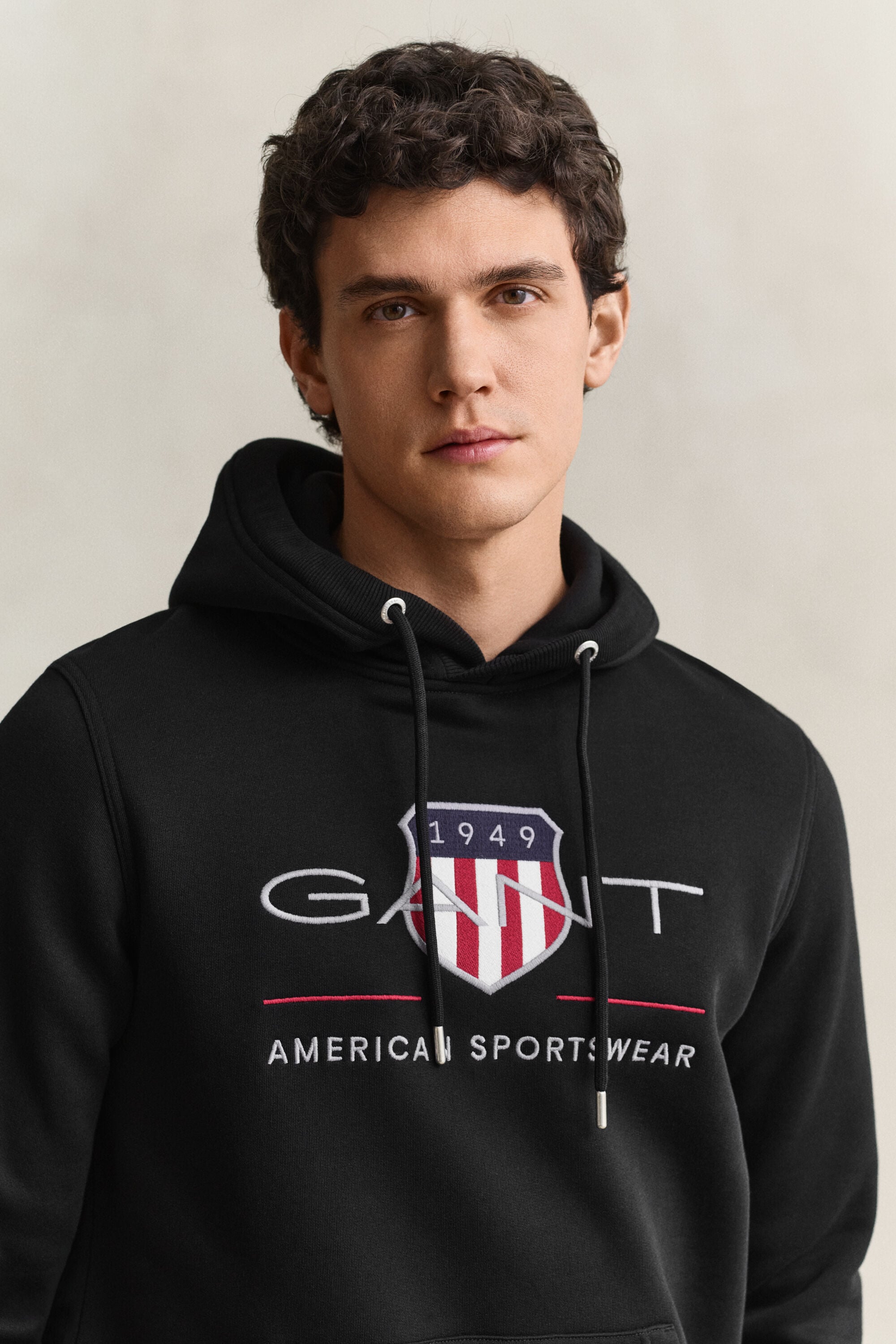 Archive Shield Hoodie — BLACK
