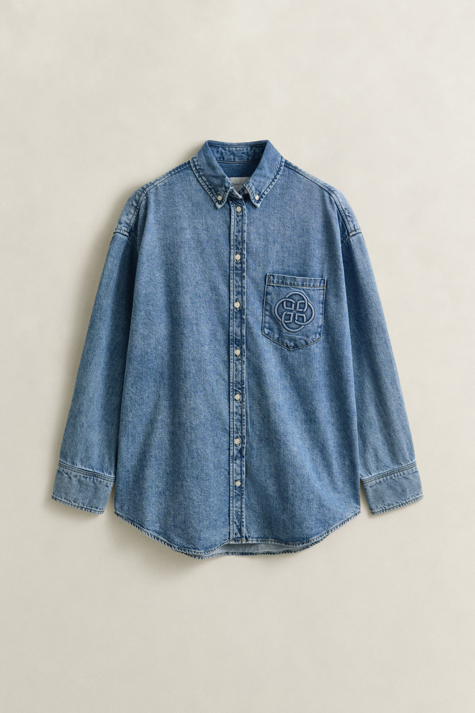 Embroidered Denim Shirt