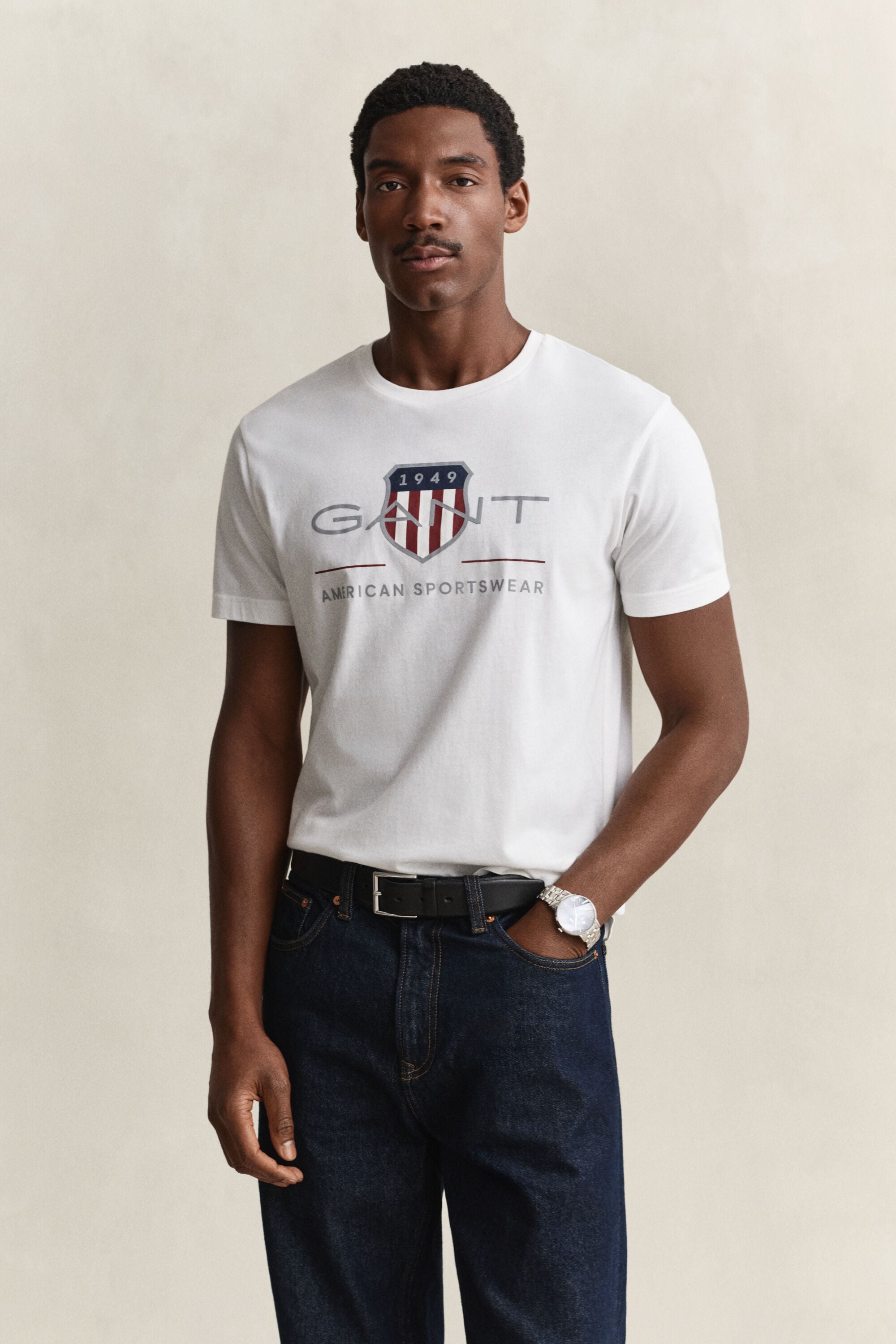 Archive Shield T-Shirt — WHITE