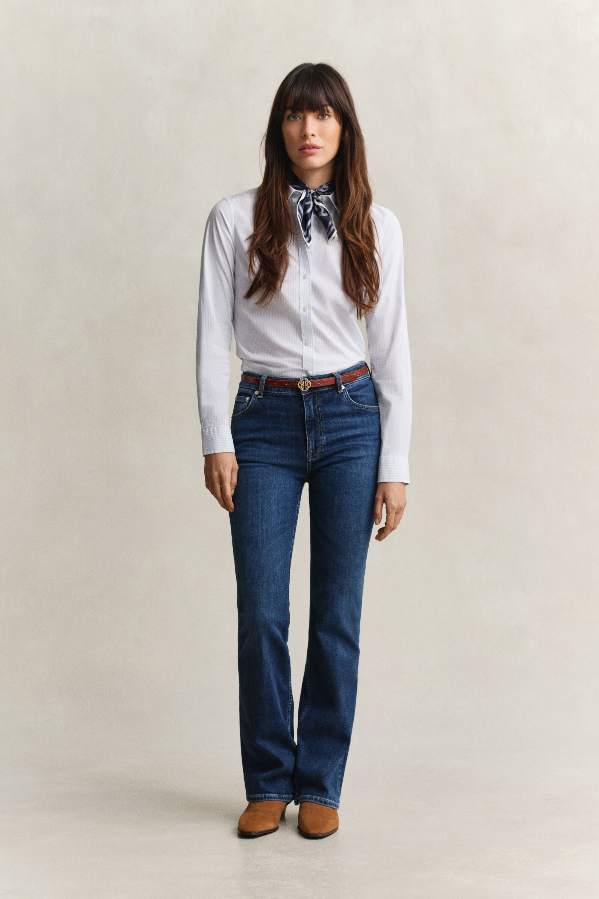 Slim Flared Stretch Jeans