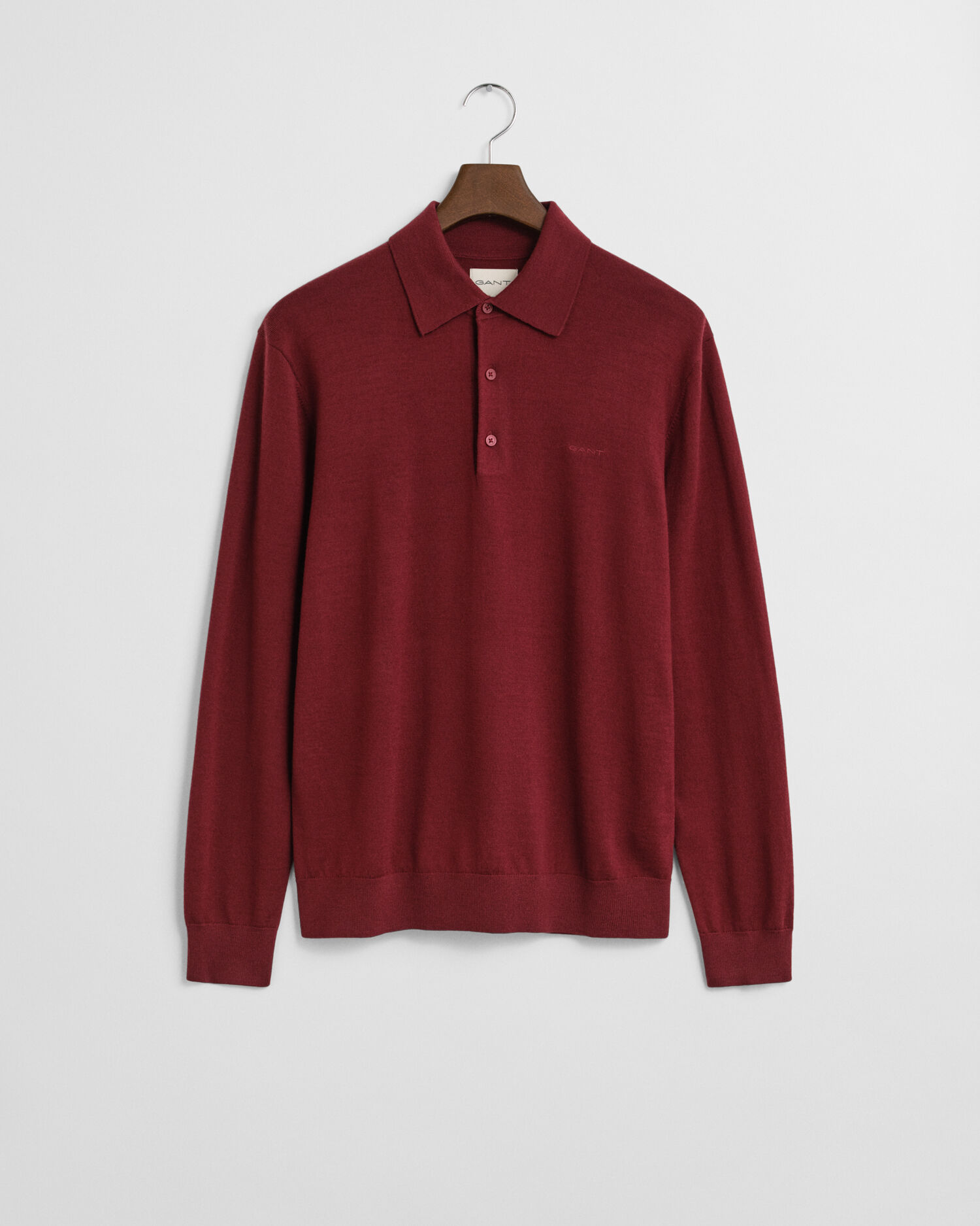 Extra Fine Merino Wool Polo Sweater