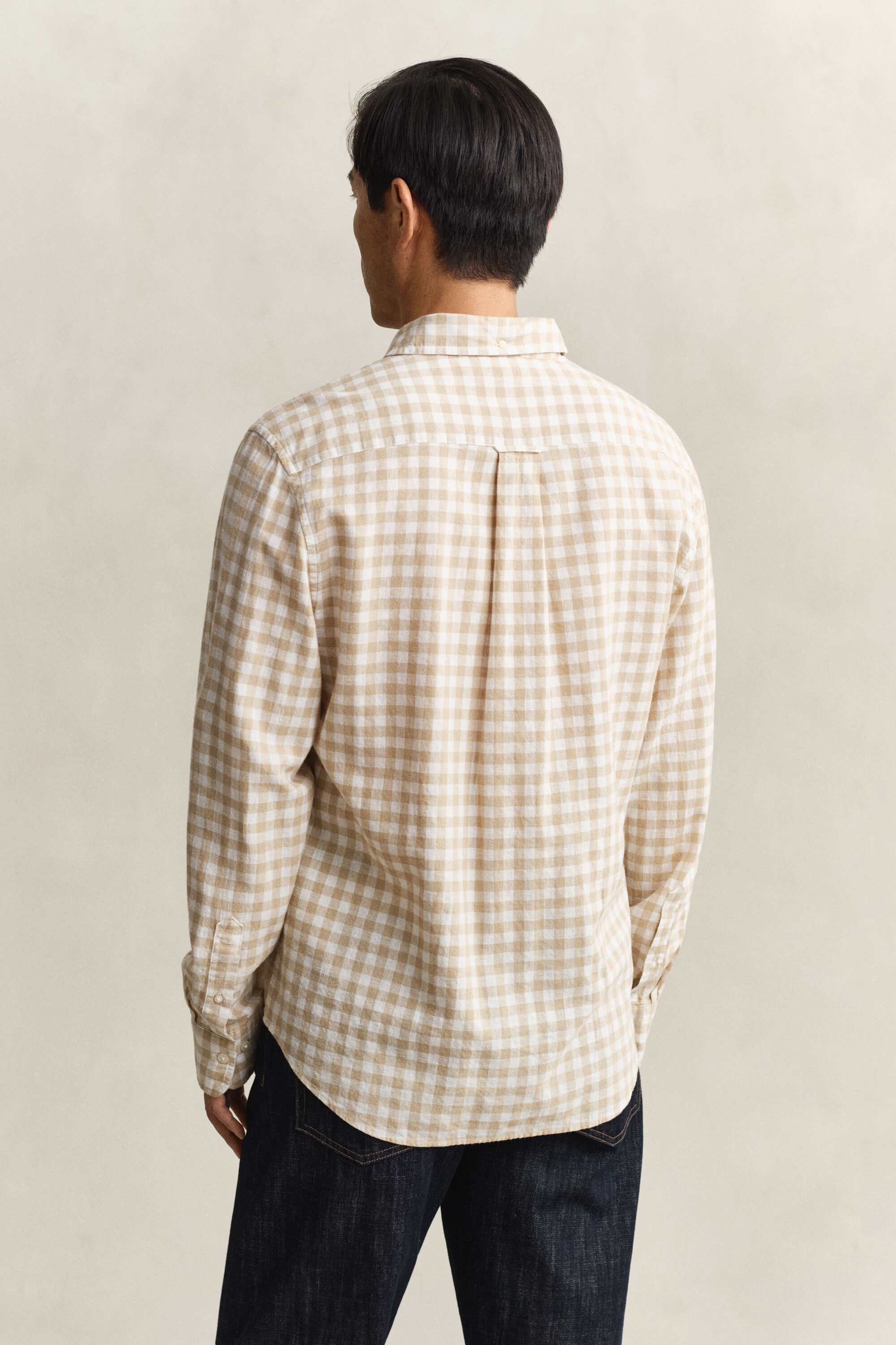 Gingham Linen Blend Shirt