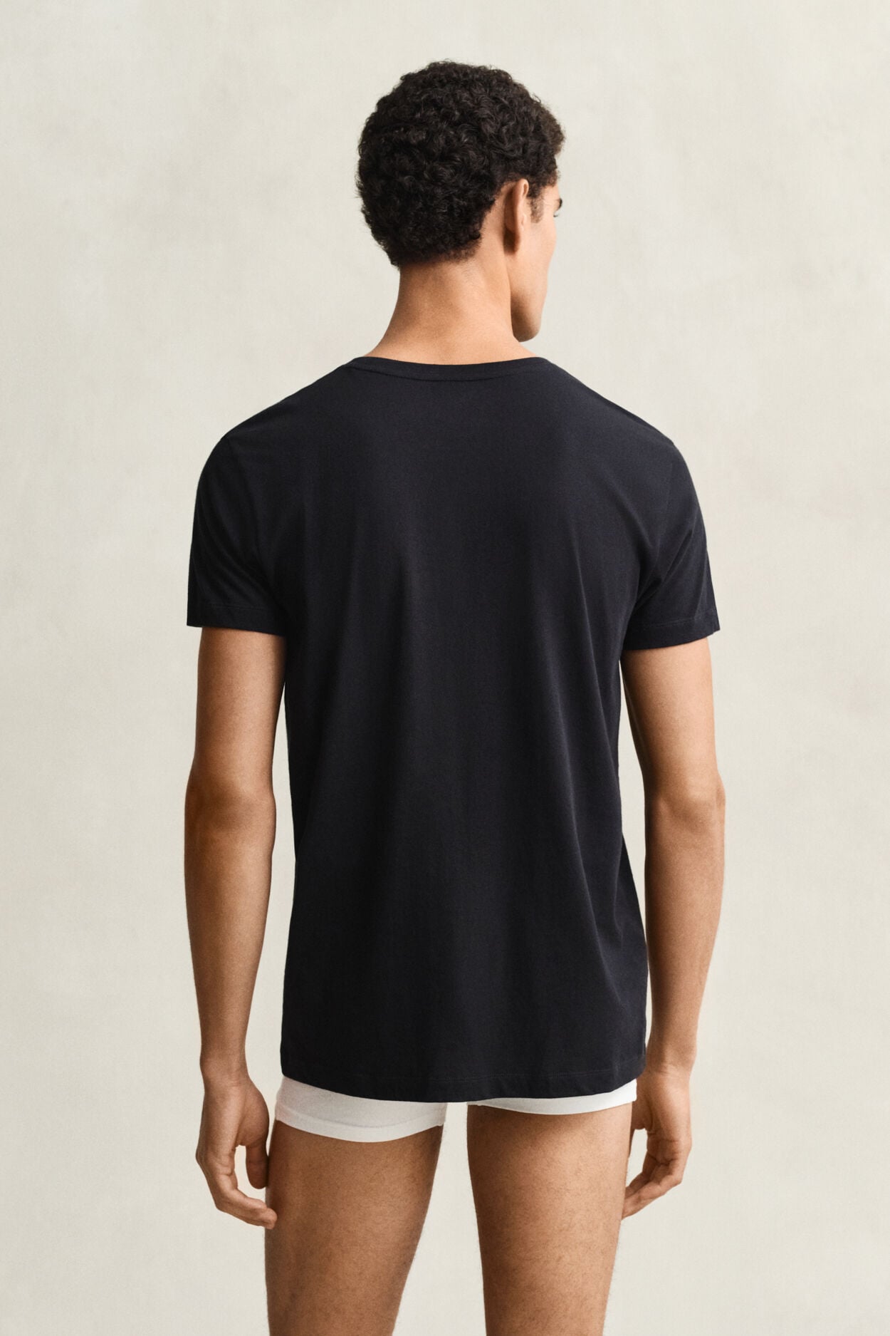 2-Pack Crew Neck T-Shirts — BLACK