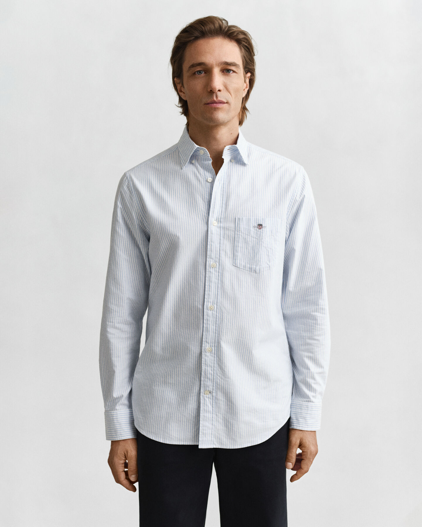 Regular Fit Banker Stripe Classic Oxford Shirt
