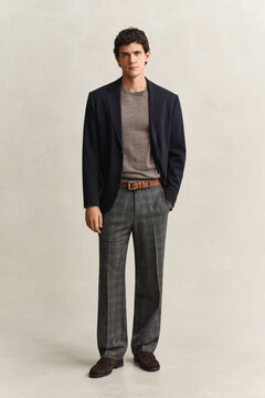 Merino Wool Crew Neck Sweater — DK HAZELNUT MELANGE 5