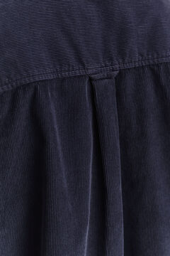 Relaxed Corduroy Shirt — EVENING BLUE 4