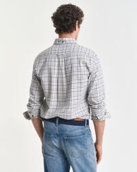 Regular Fit Tattersall Checked Twill Shirt
