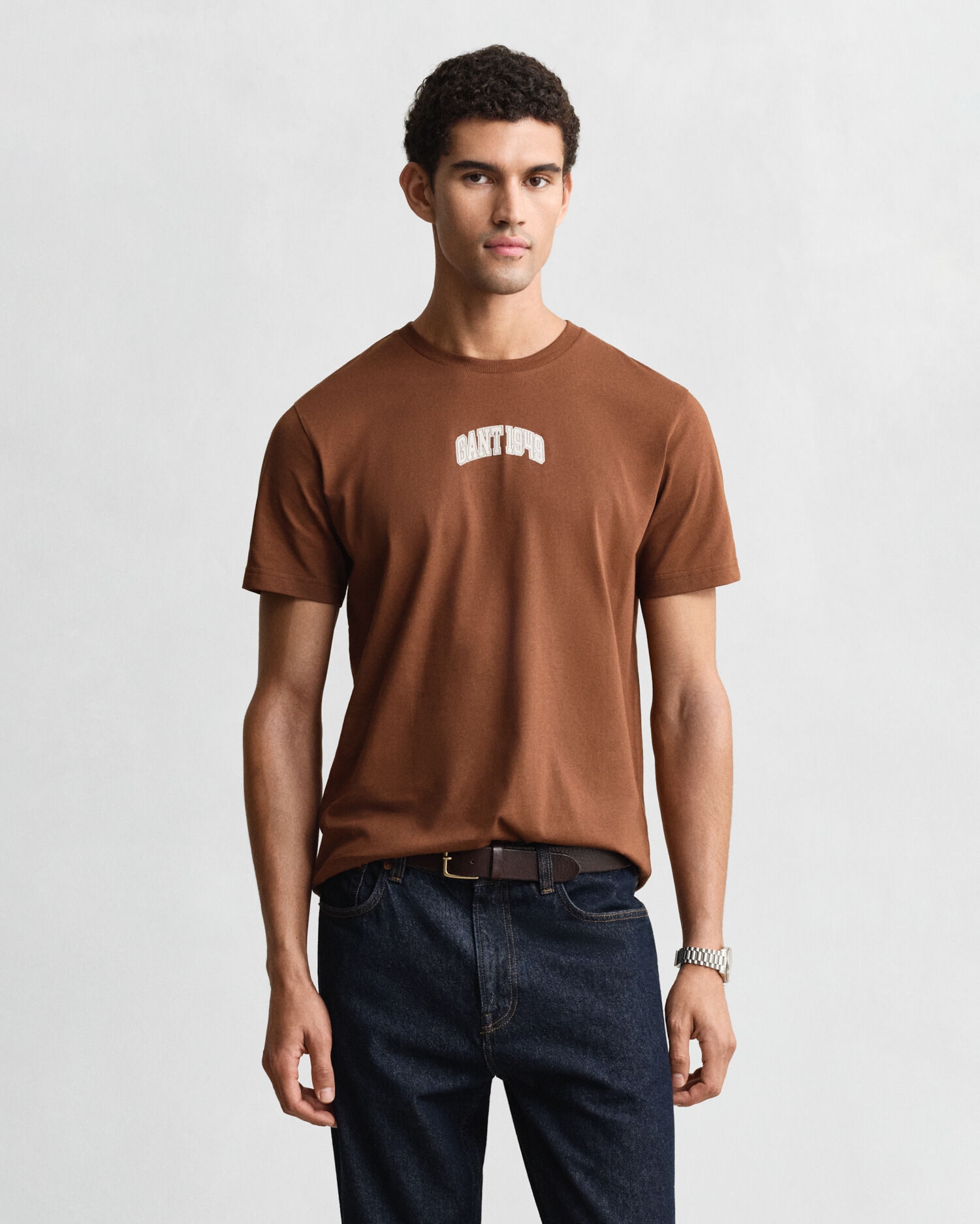 Gant 1949 Graphic T-Shirt — MAHOGANY BROWN