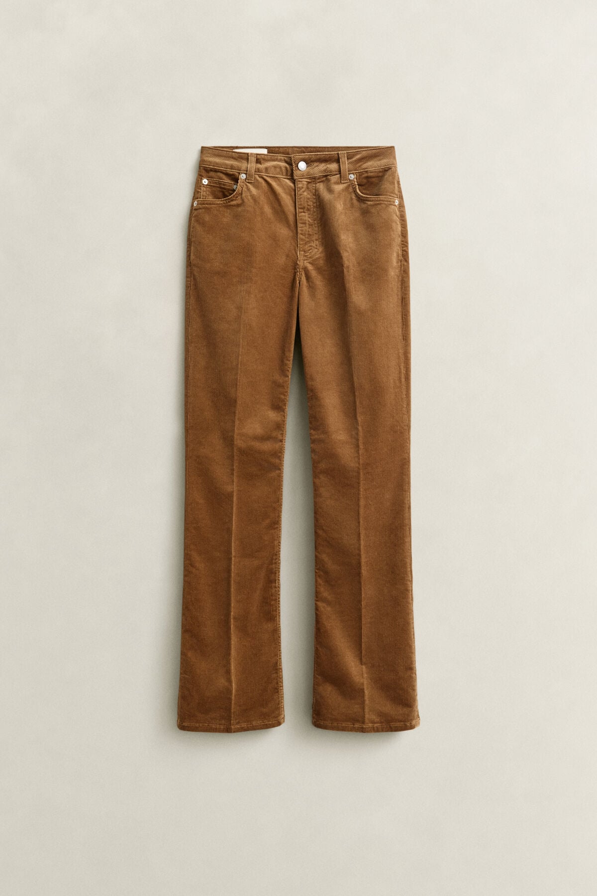 Flared Corduroy Jeans — WARM KHAKI