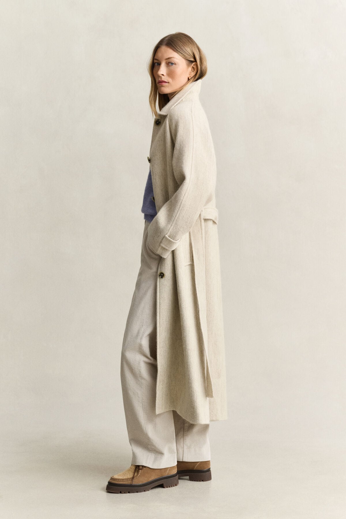 Balmacaan Coat — SOFT OAT