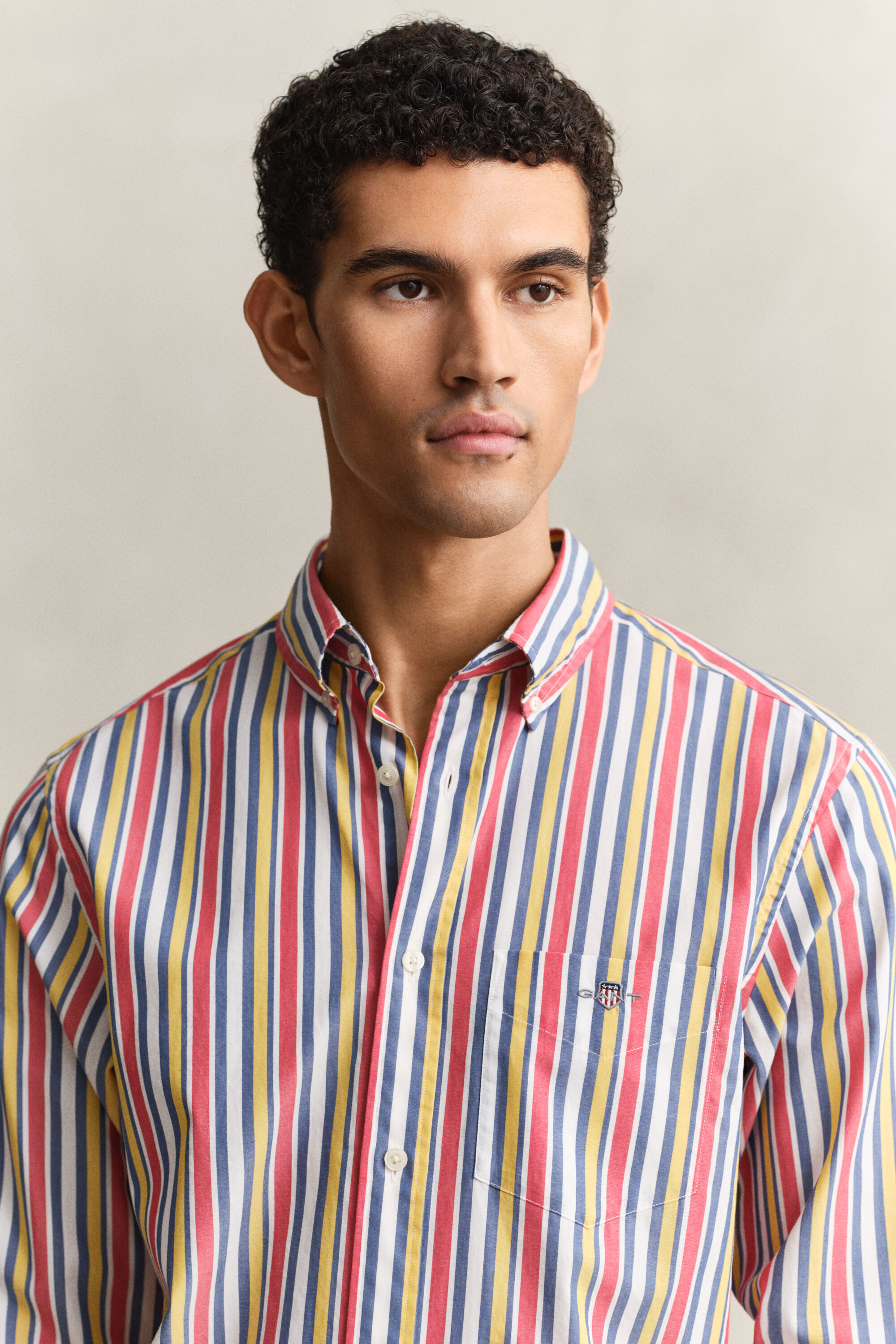 Multistriped Poplin Shirt