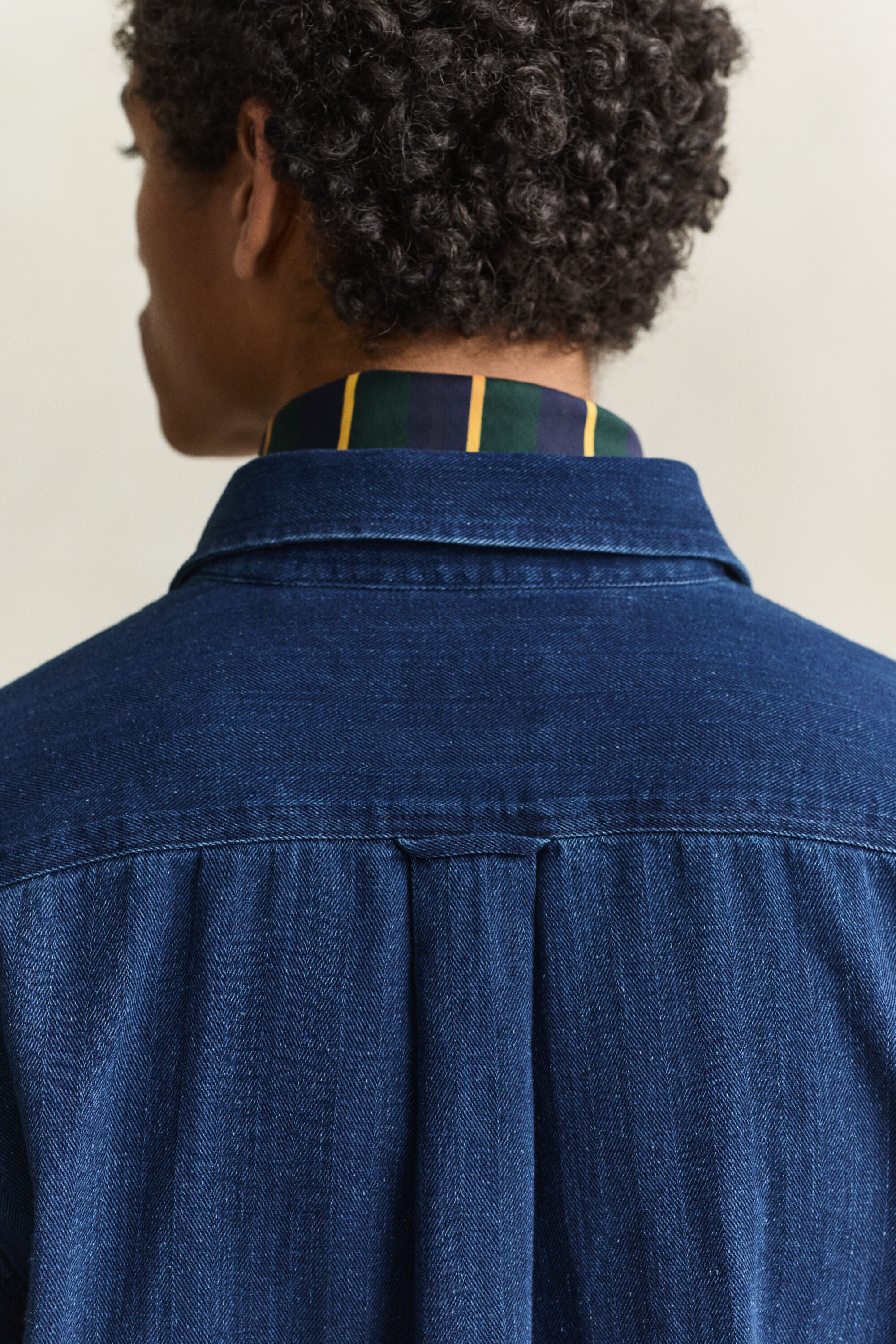Indigo Herringbone Shirt