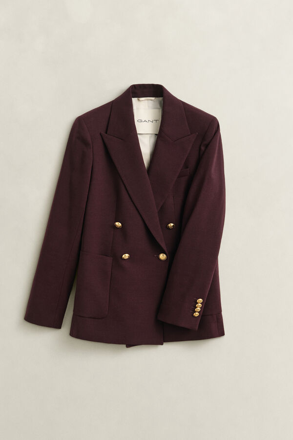 Classic Club Blazer — DARKENED WINE