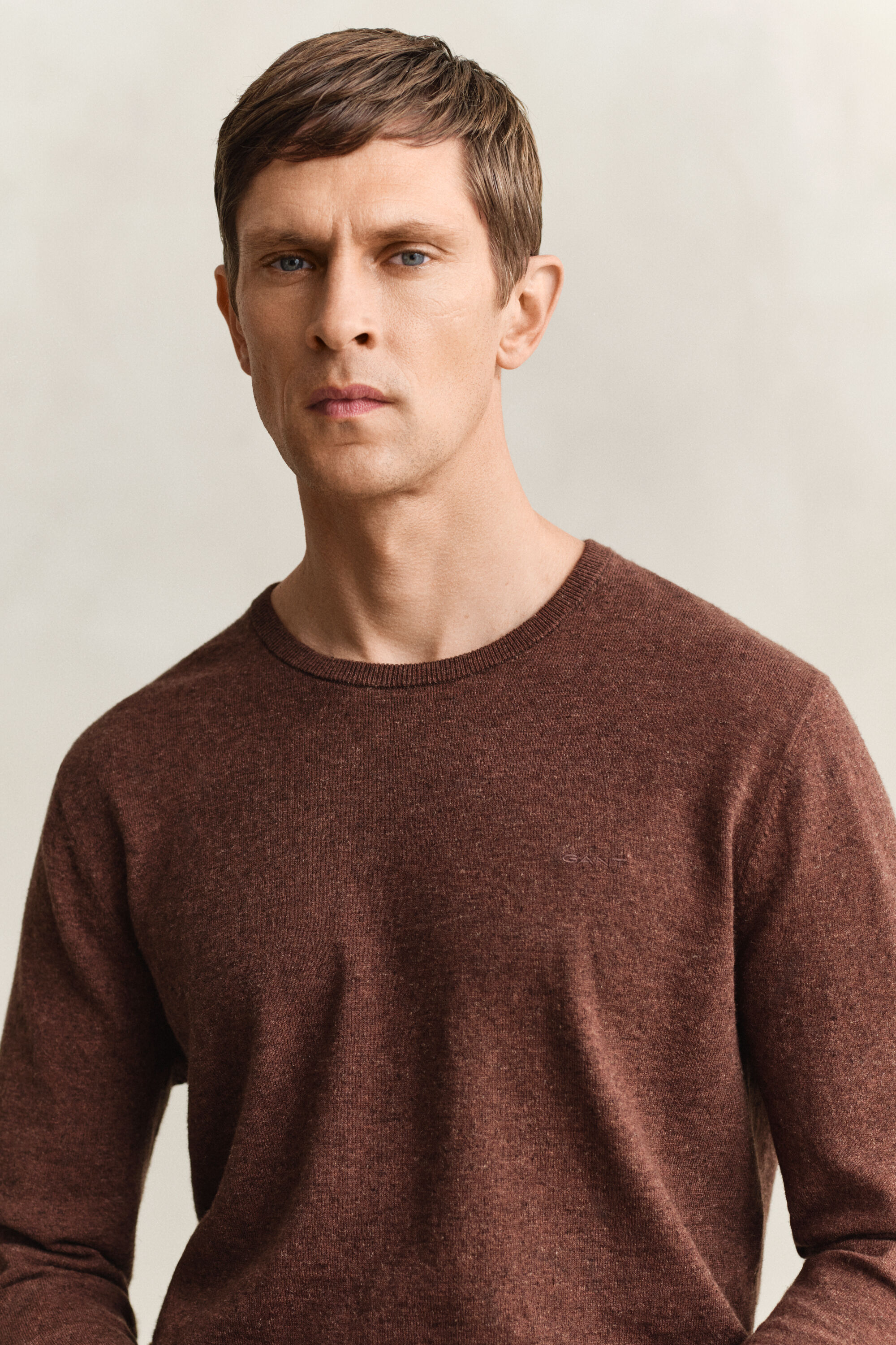 Slub Cotton Blend Sweater