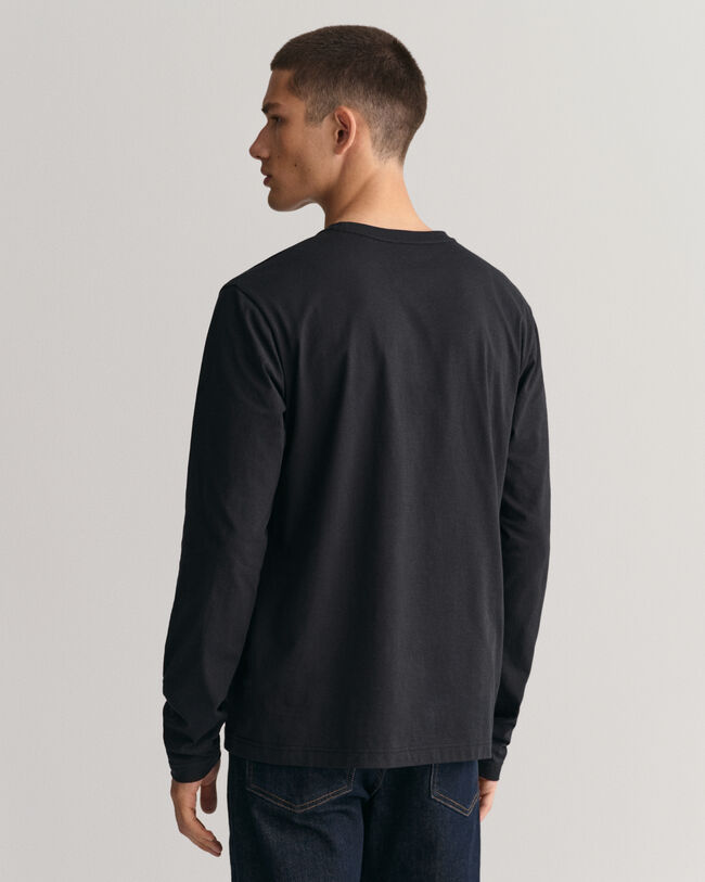 Back In Time Long Sleeve Top Black
