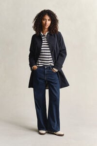 Striped Long Sleeve Polo Shirt