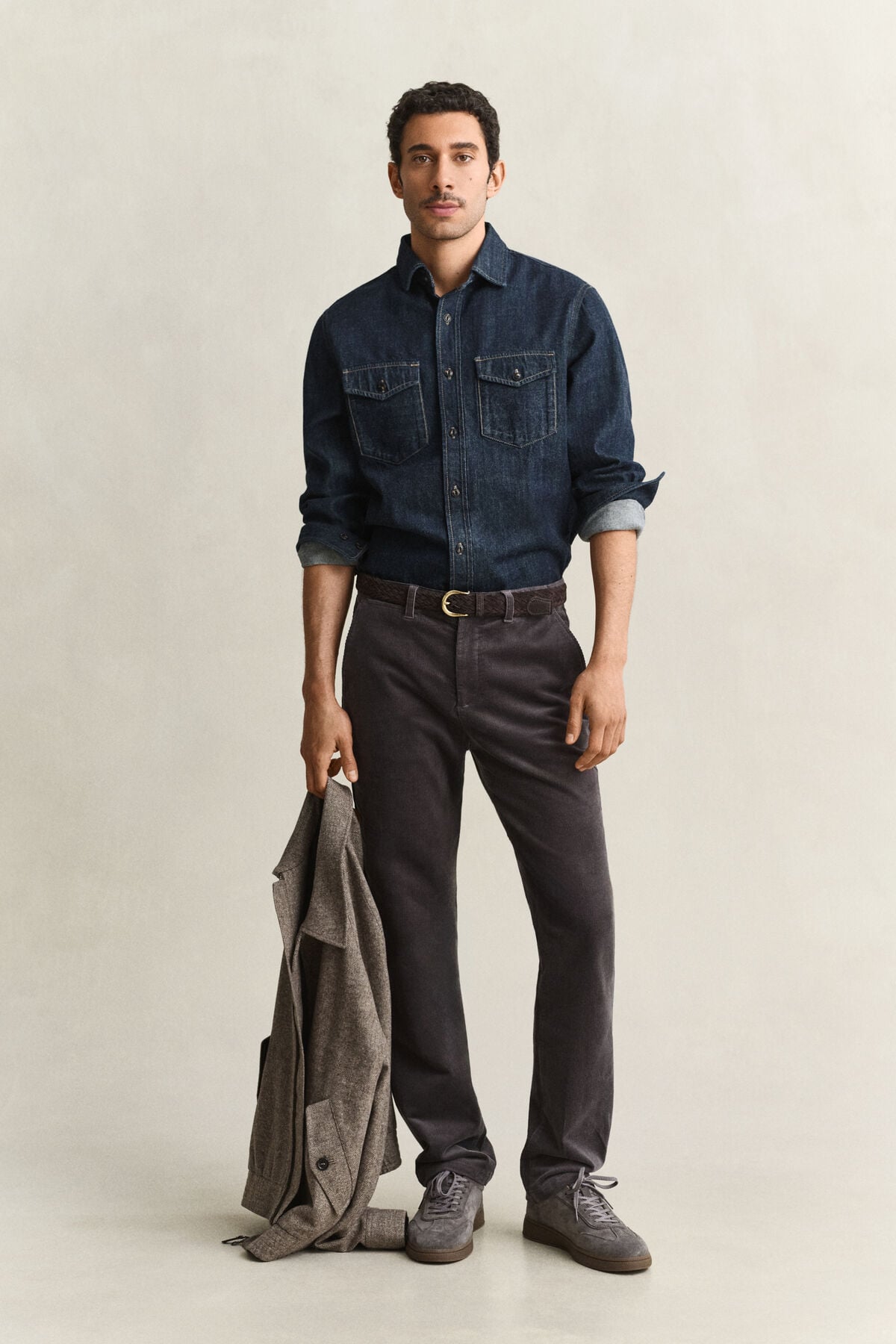 Denim Selvedge Shirt — DARK INDIGO