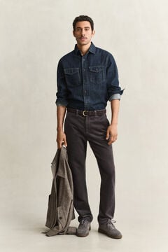 Denim Selvedge Shirt — DARK INDIGO 7