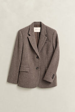 Houndstooth Blazer — FADED TAUPE 1