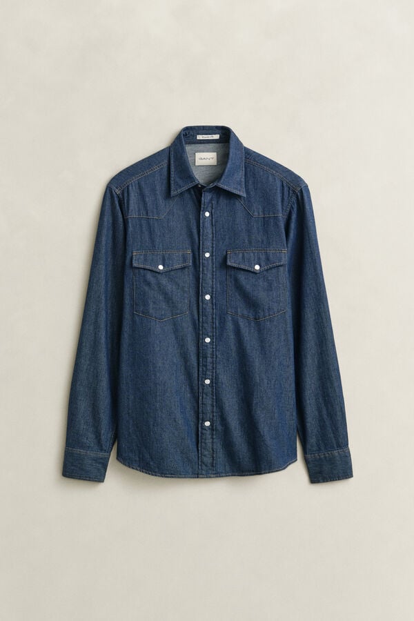Denim Rodeo Shirt — DARK INDIGO
