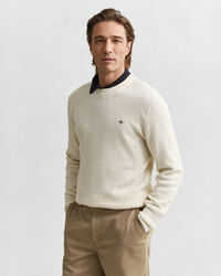 Mini Cable Knit Crew Neck Sweater