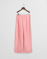 Relaxed Fit Linen Blend Pull-On Pants