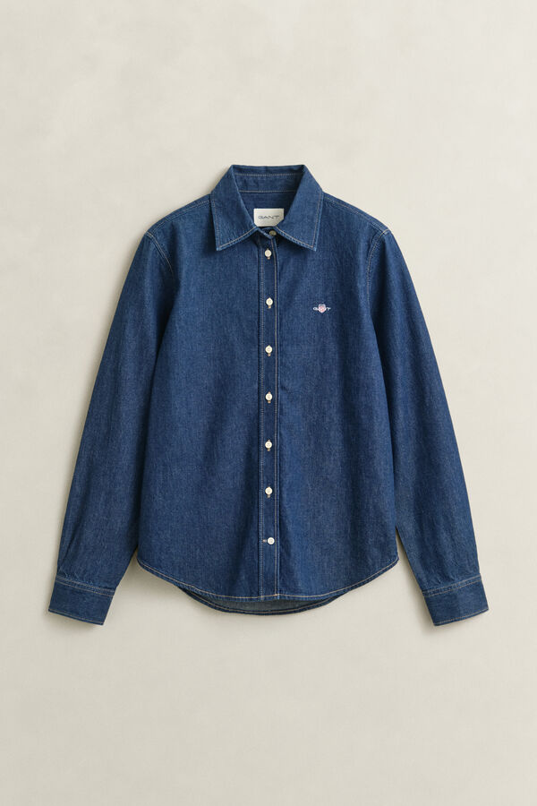 Denim Shirt — DARK BLUE RAW