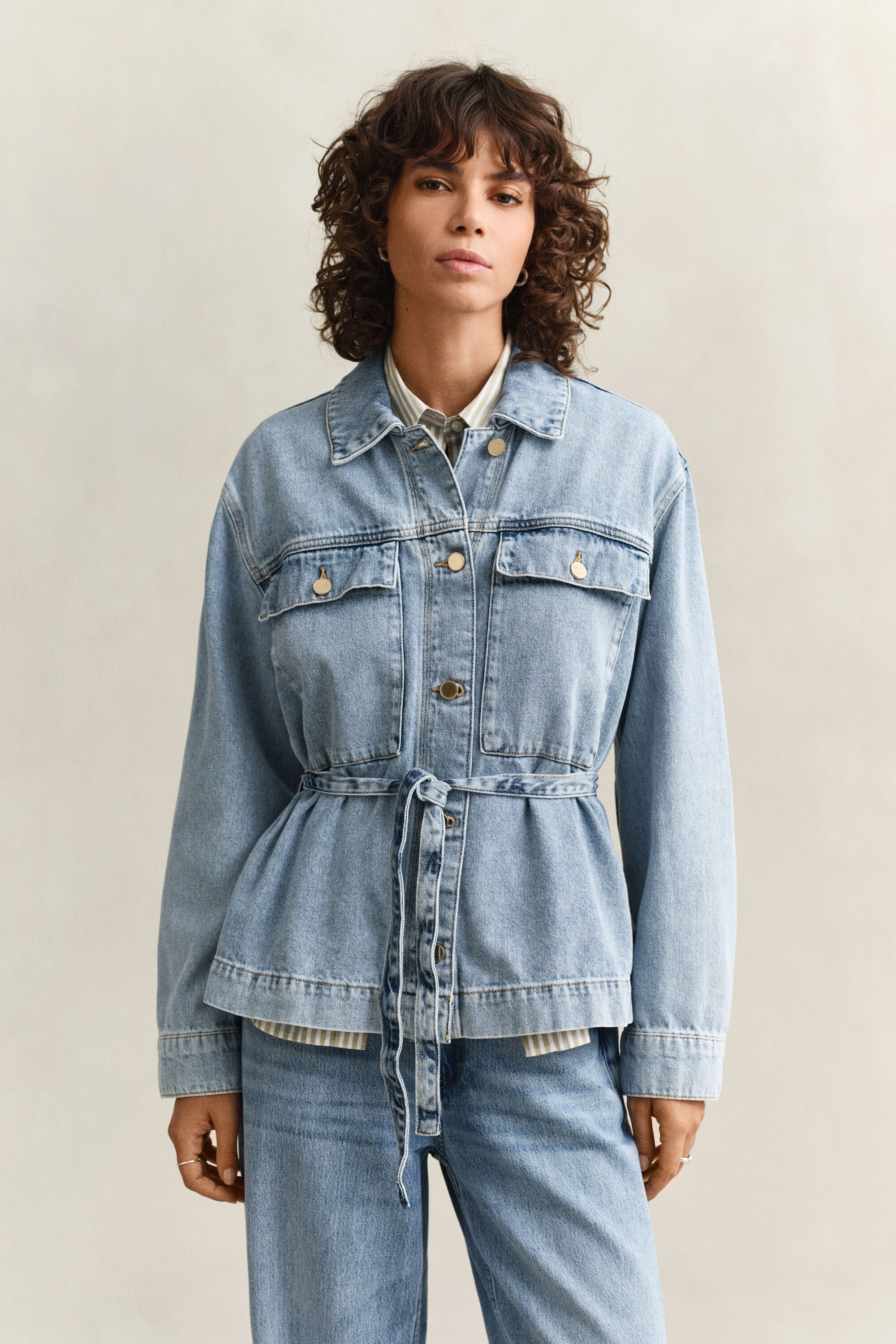 Denim Tie Jacket