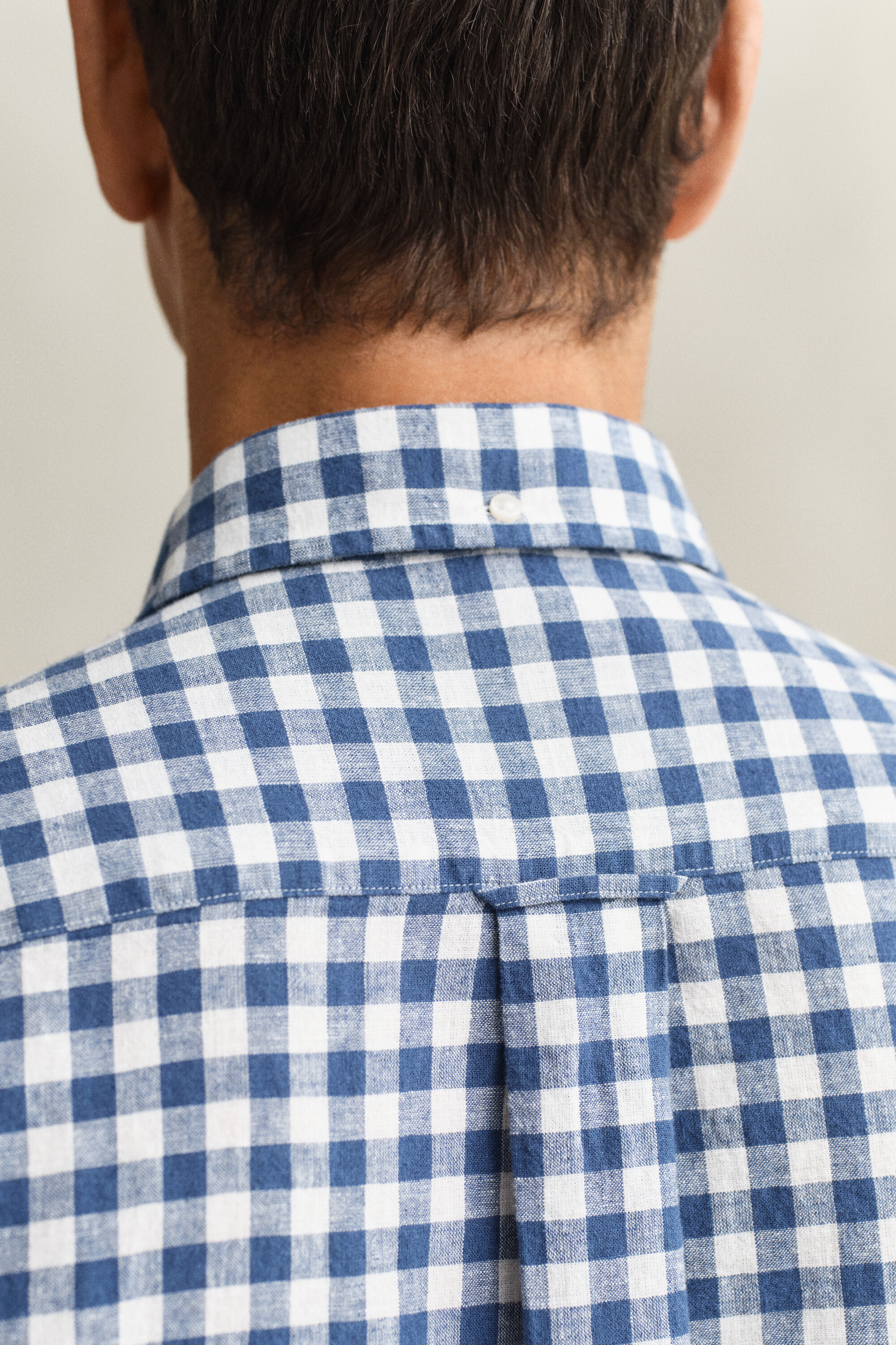 Gingham Linen Blend Shirt