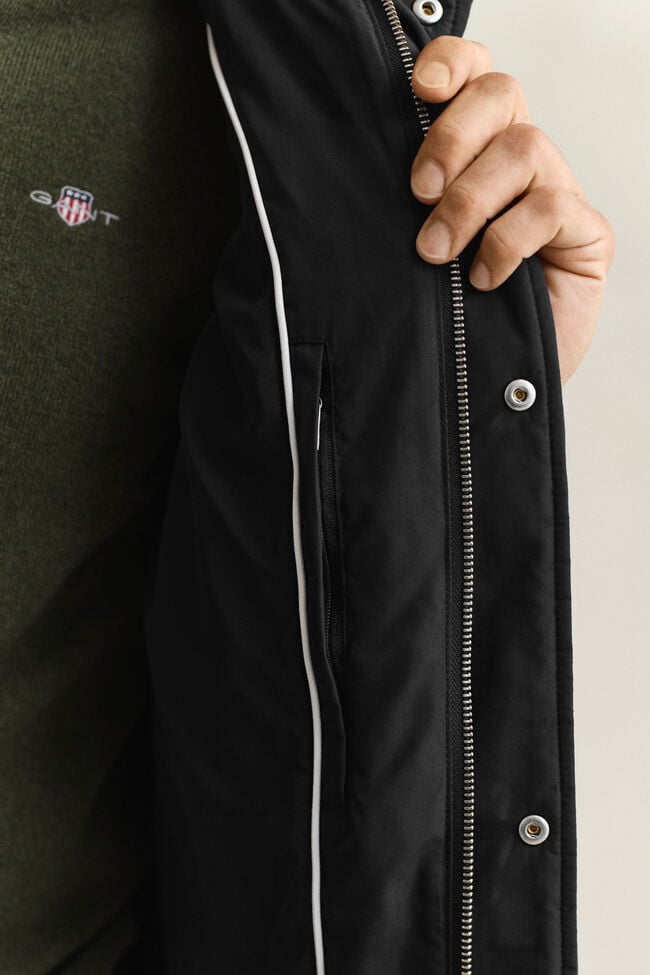 Quilted Windcheater Mid-Length Jacket
