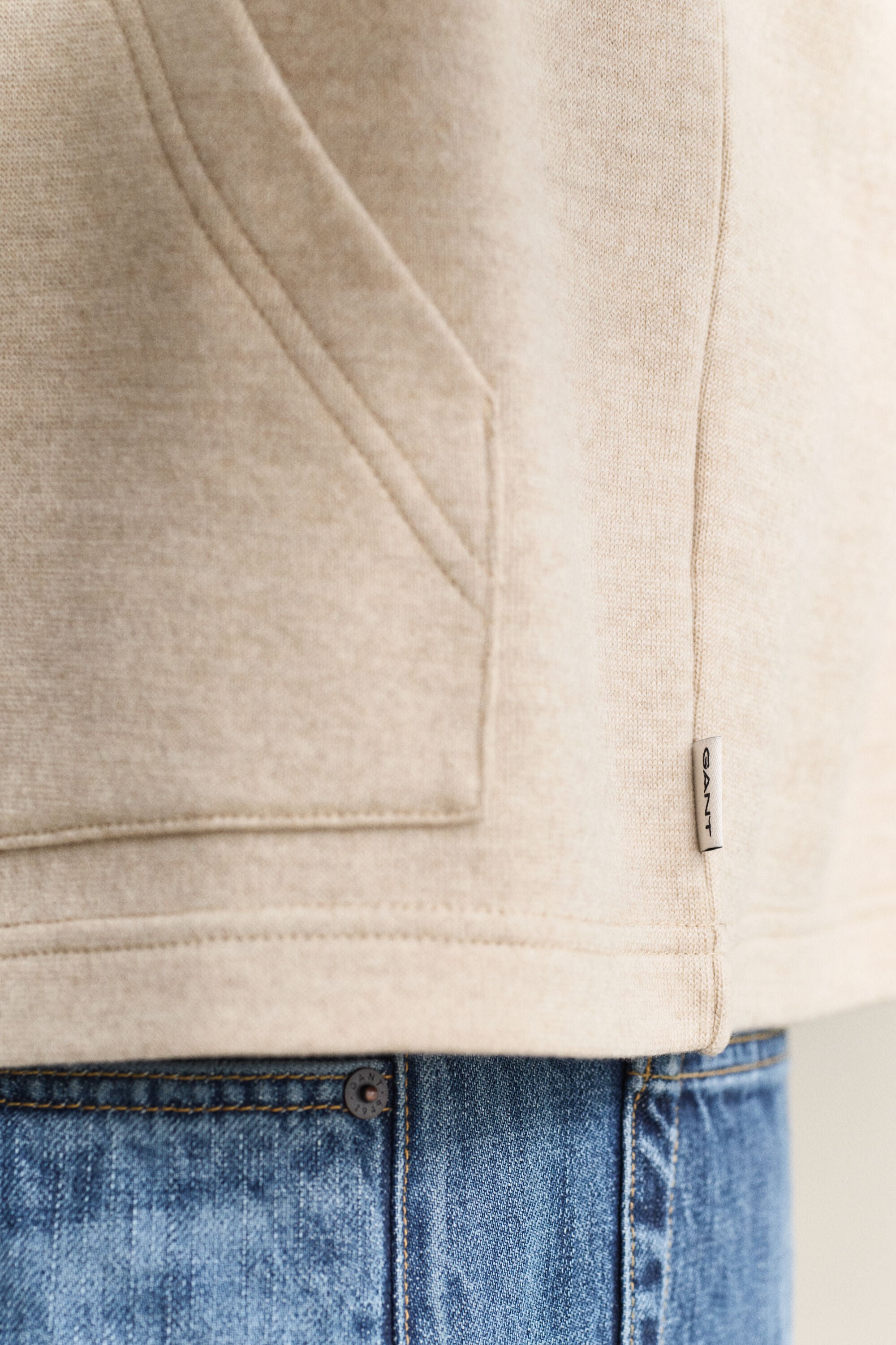 Zipped Vest — OAT MELANGE