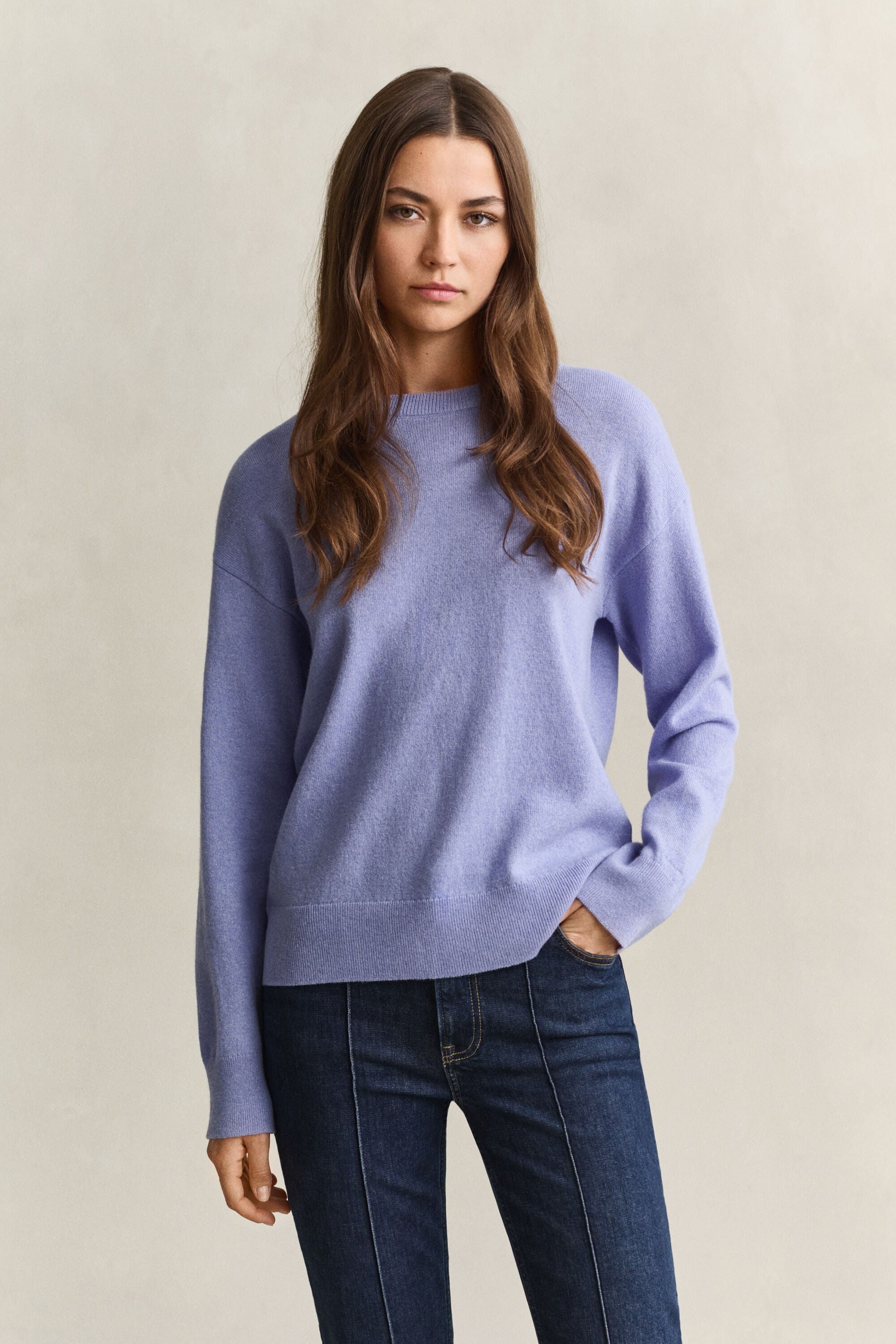 Superfine Lambswool Crew Neck Sweater