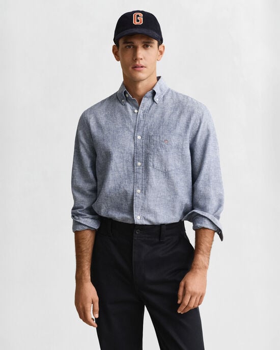 Regular Fit Cotton Linen Shirt