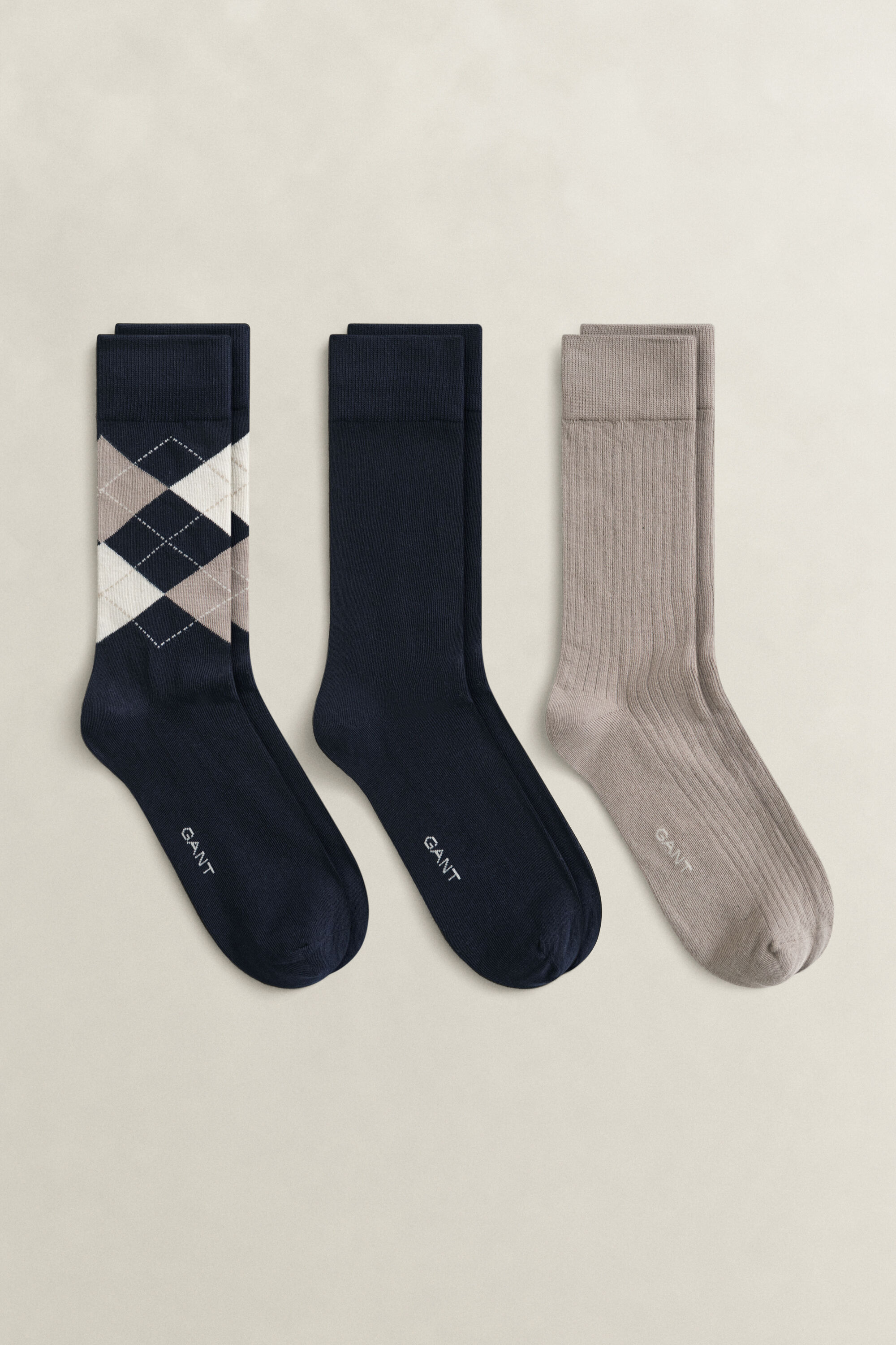 3-Pack Argyle Socks