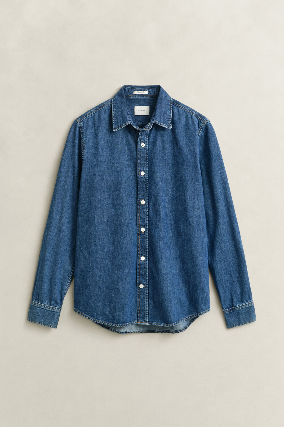 Denim Shirt — MID BLUE WORN IN