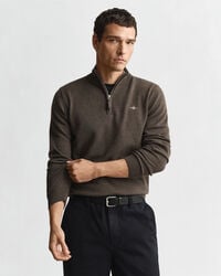 Superfine Lambswool Half-Zip Sweater