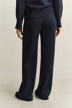 Wool Cashmere Blend Pants — EVENING BLUE 2