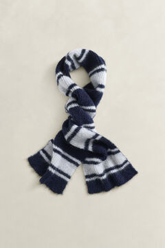 Striped Mohair Scarf — EVENING BLUE 1