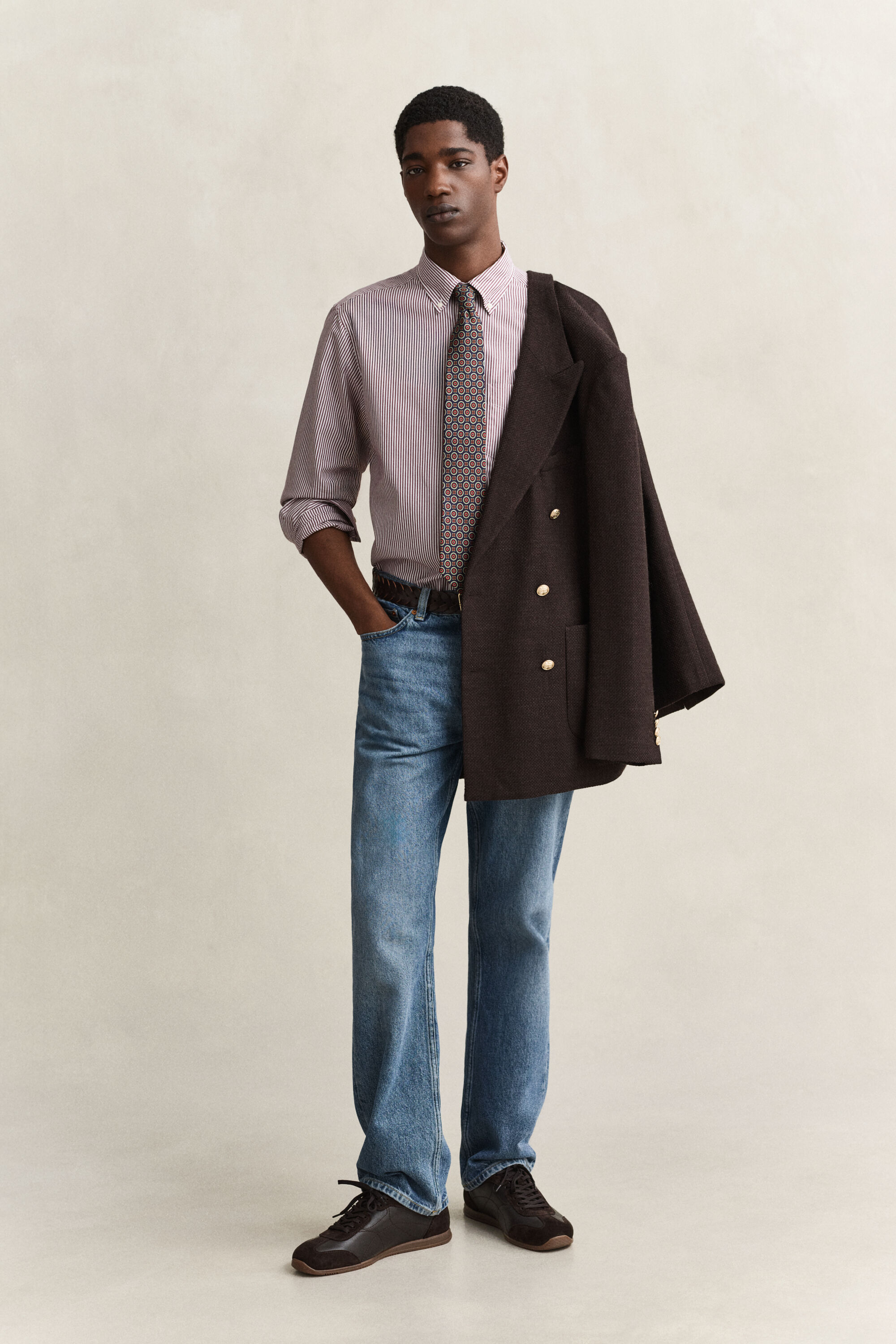 Classic Regular Striped Poplin Shirt