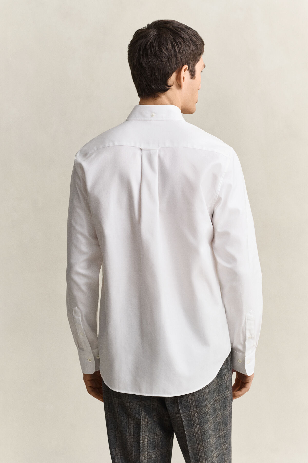 Twill Dress Shirt — WHITE