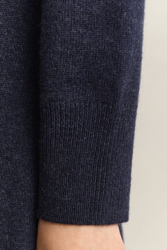 Wool Cashmere Turtleneck Dress — EVENING BLUE 3