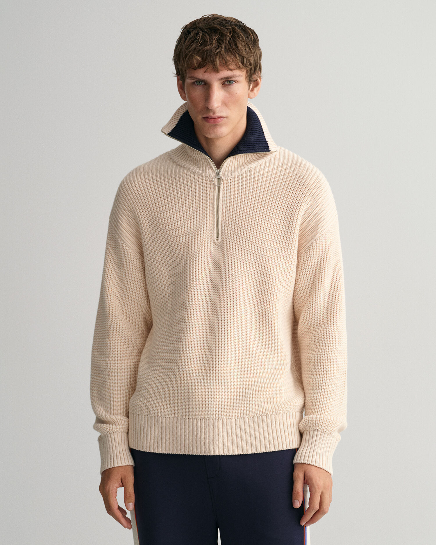 Rib Half-Zip Sweater - GANT
