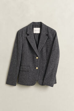 Herringbone Blazer — CHARCOAL MELANGE 1