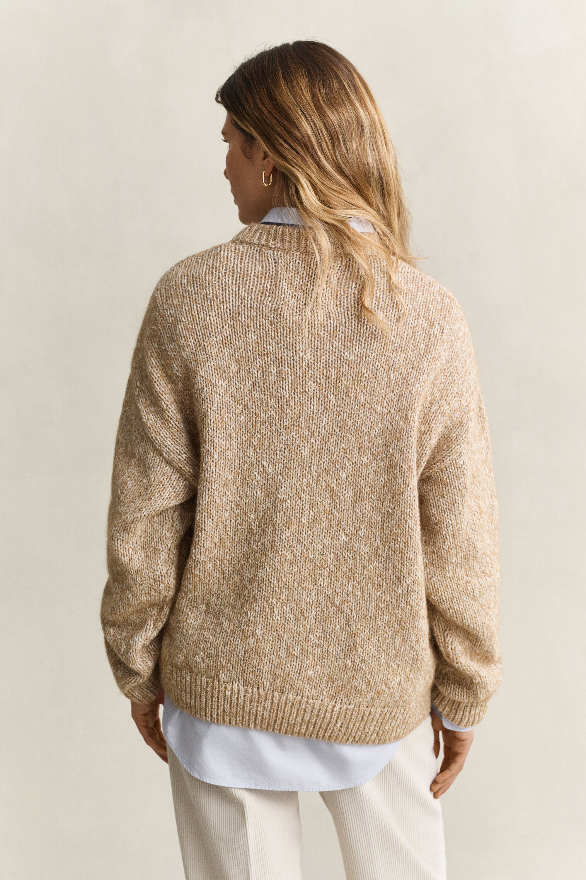 Mouliné Wool Blend Sweater