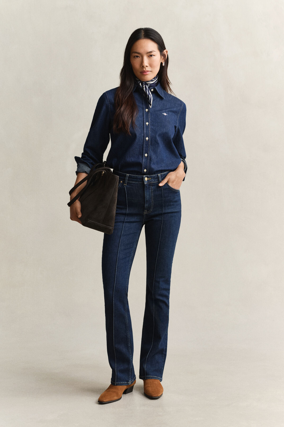 Denim Shirt — DARK BLUE RAW
