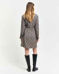 Paisley Wrap Shirt Dress