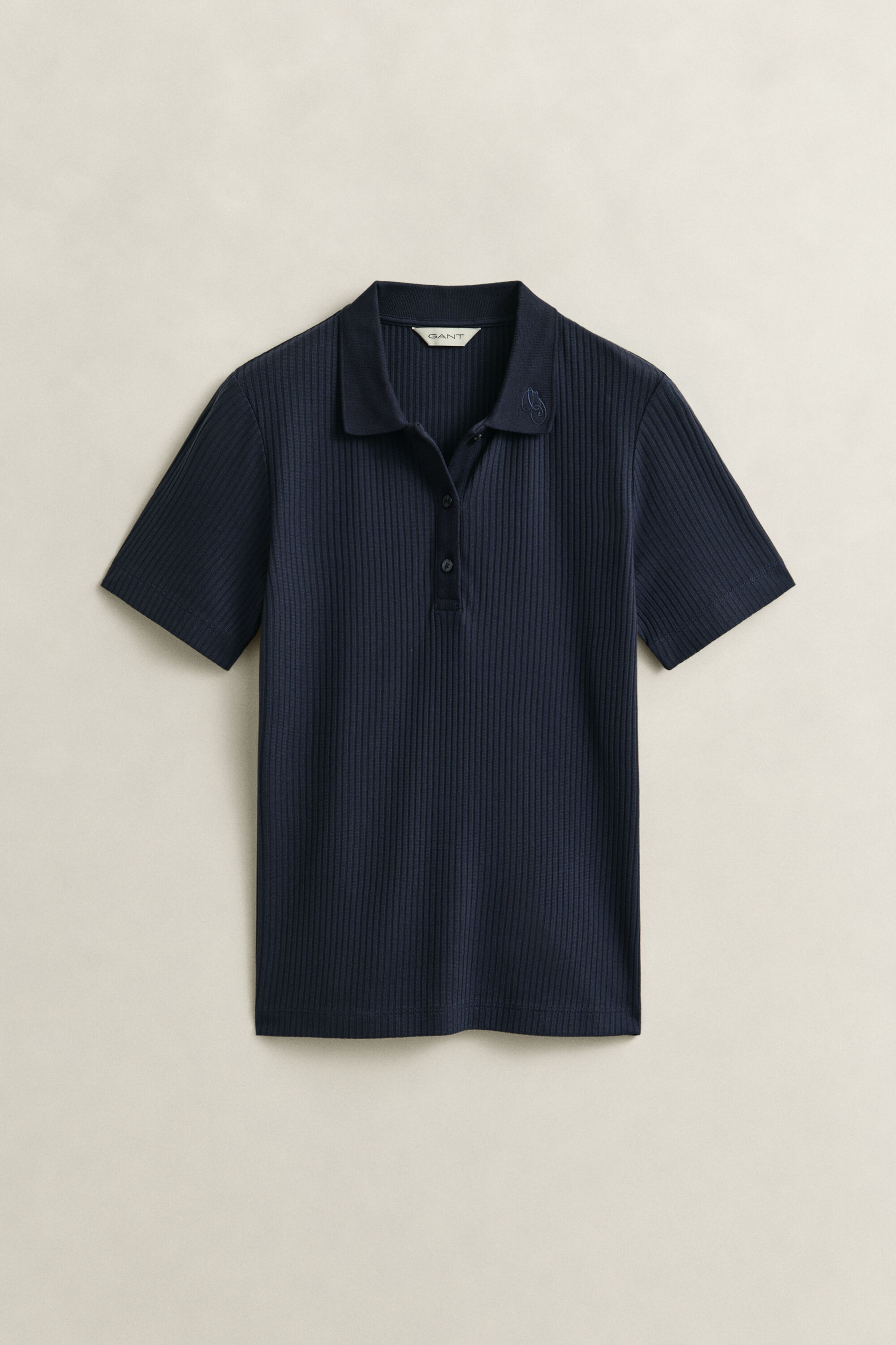 Ribbed Polo Shirt
