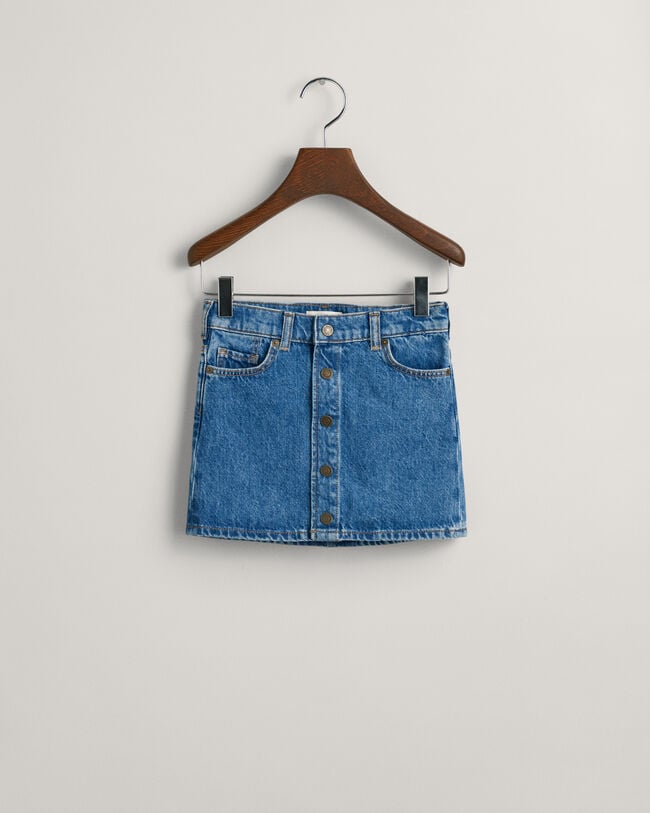 Girls Mini Denim Skirt